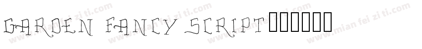Garden Fancy Script字体转换